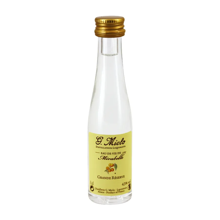 Mignonnette Eau de vie Mirabelle Miclo 3 cl 43°