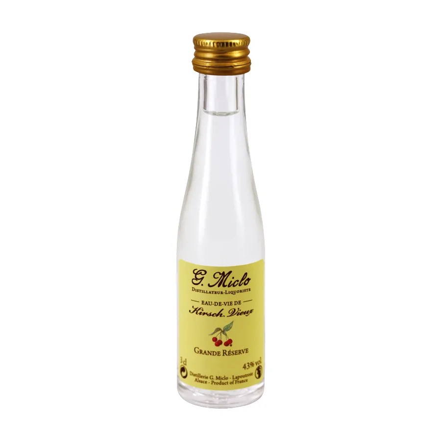Mignonnette Eau de vie Kirsch Miclo 3 cl 43°