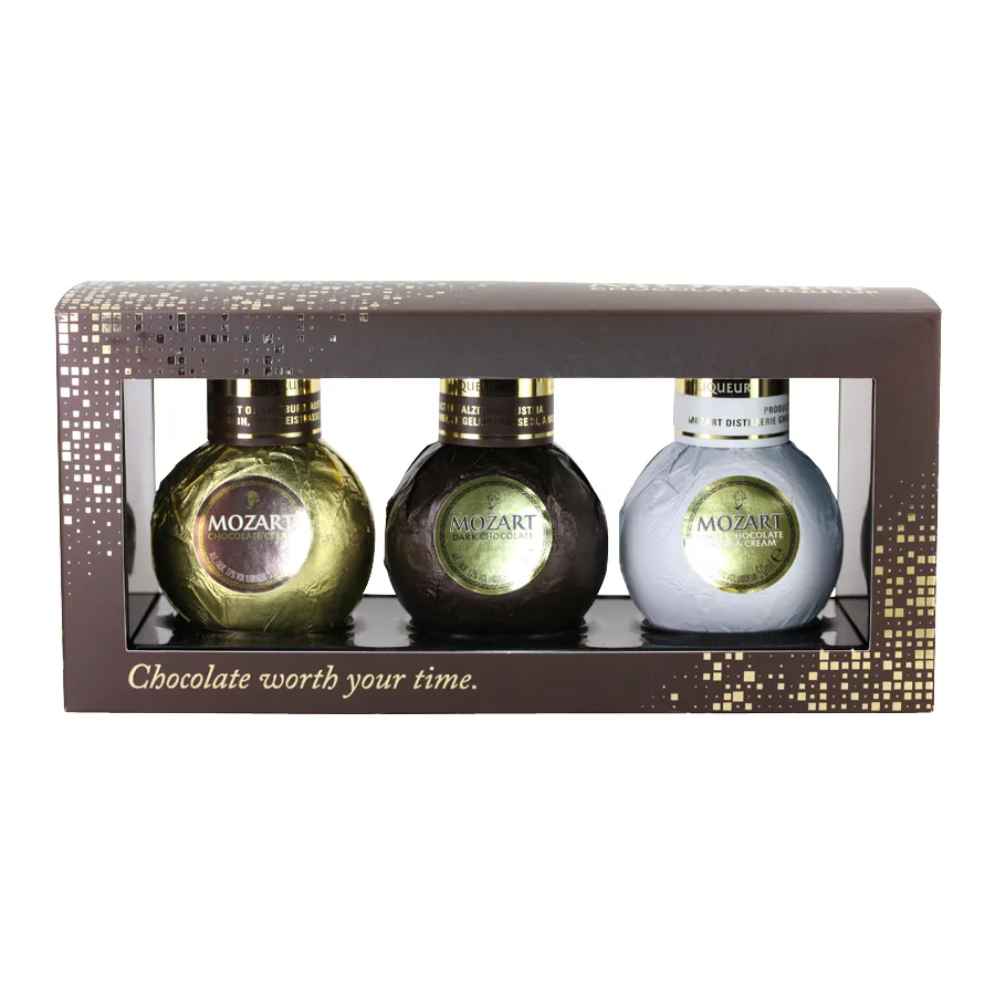 [LIMOZB3] Trio set liqueurs chocolat MOZART 15 cl 16°