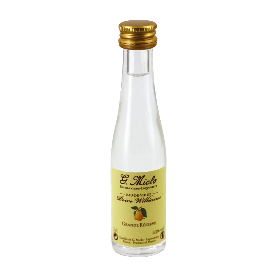 Mignonnette Eau de vie Poire Williams Miclo 3 cl 43°