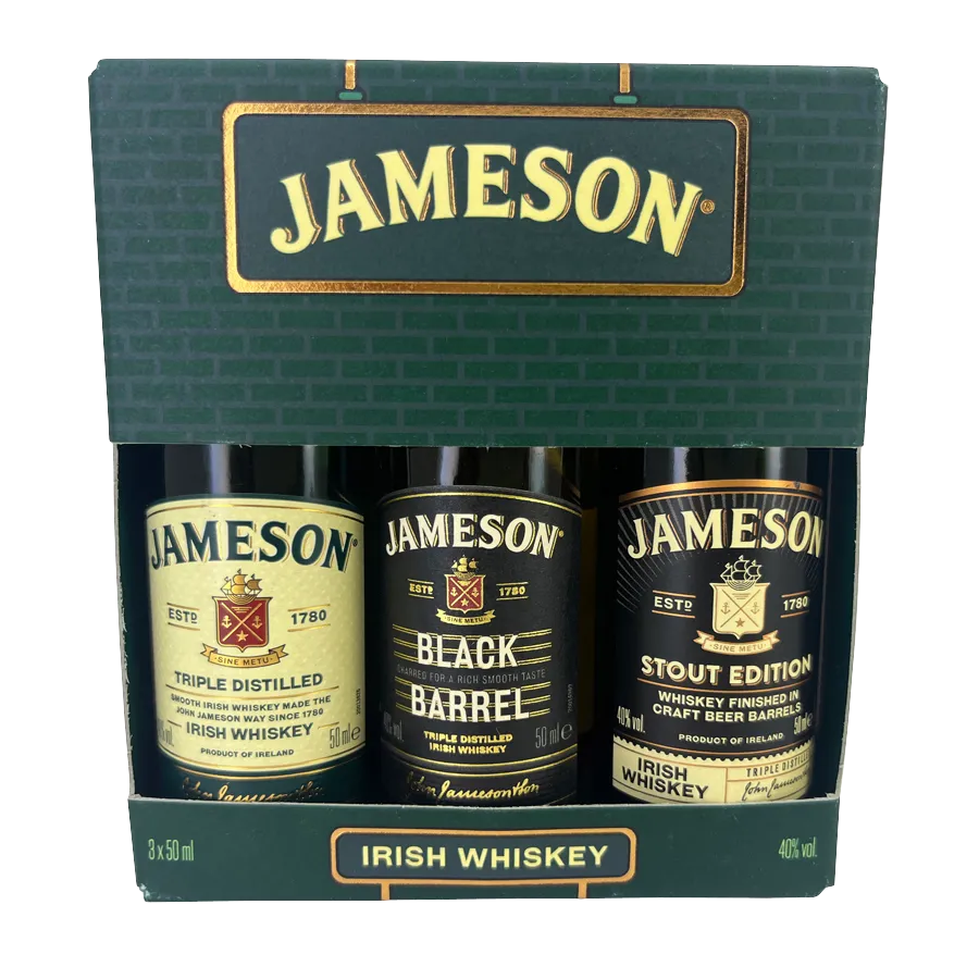 [WHRIJA3] Box 3 mignonnettes Whisky Jameson 15 cl 40°