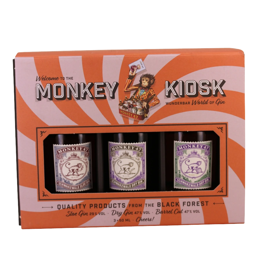[GIANMO3] Box 3 mignonnettes Monkey Gin 15 cl 41°