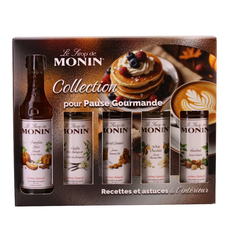 [SIMO5PG] Coffret 5 mignonnettes de sirop MONIN pause gourmande