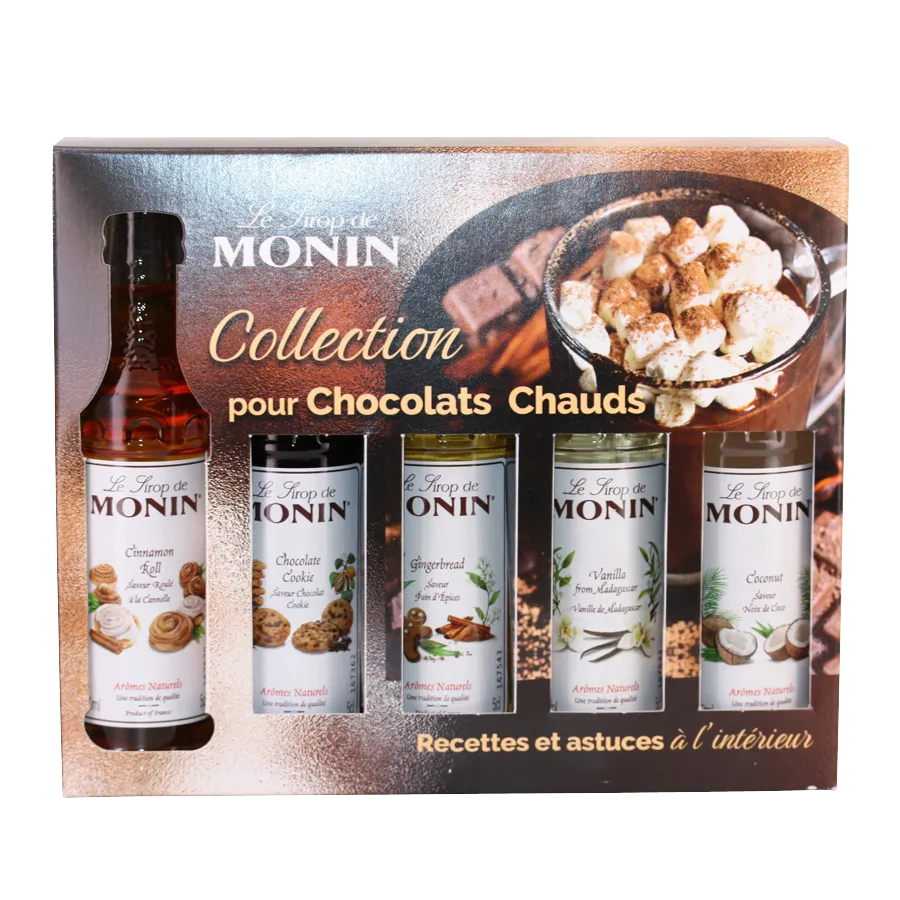 [SIMO5CC] Coffret 5 mignonnettes de sirop MONIN chocolat chaud