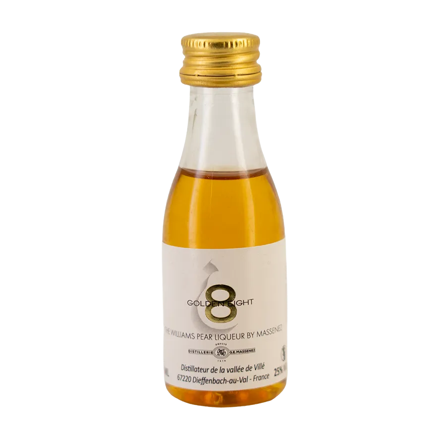 Mignonnette liqueur Poire Willliams G8 Massenez 3 cl 25°