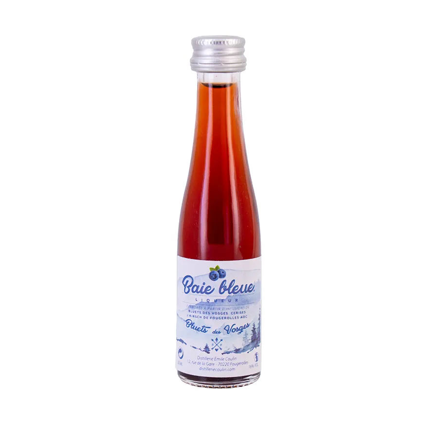 Mignonnette liqueur BAIE BLEUE Massenez 3 cl 16°