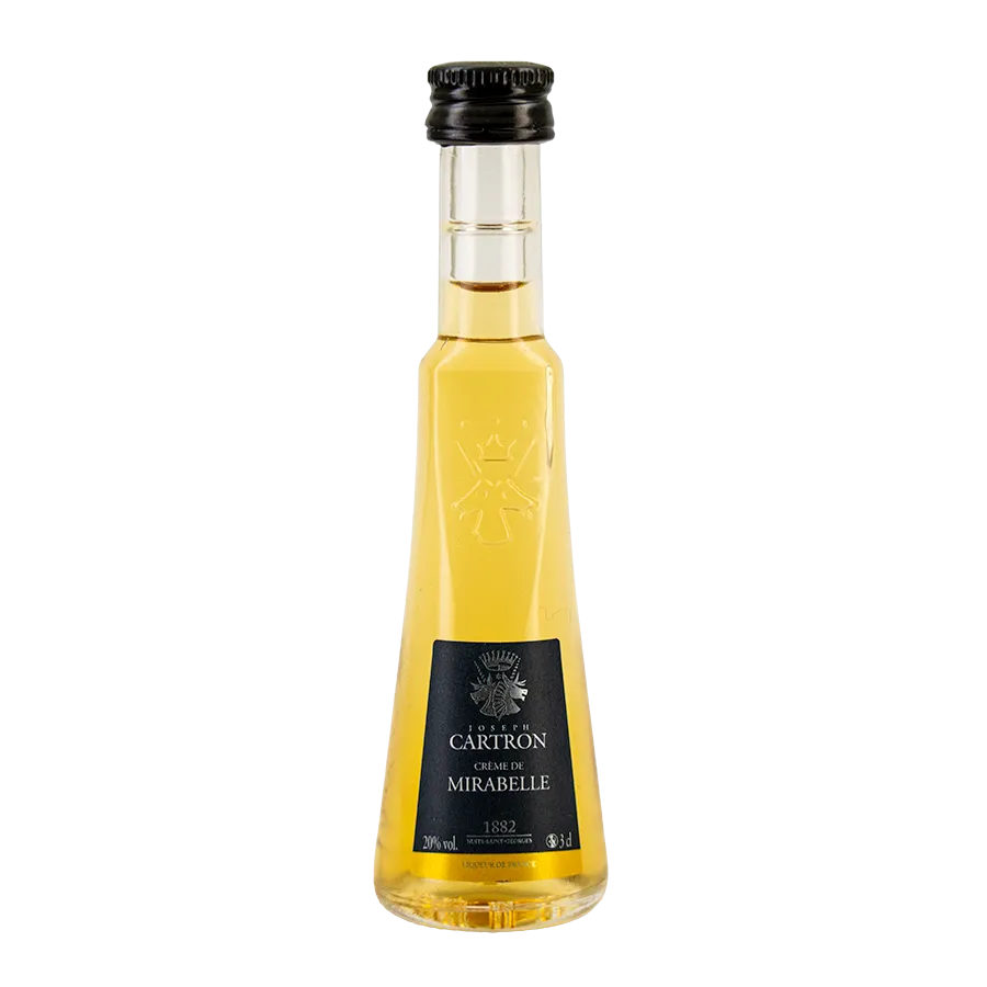Mignonnette crème de mirabelle Cartron 3 cl 18°