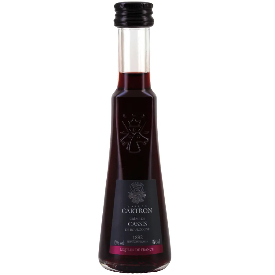 [CRJCCA] Mignonnette crème de cassis Cartron 3 cl 15°