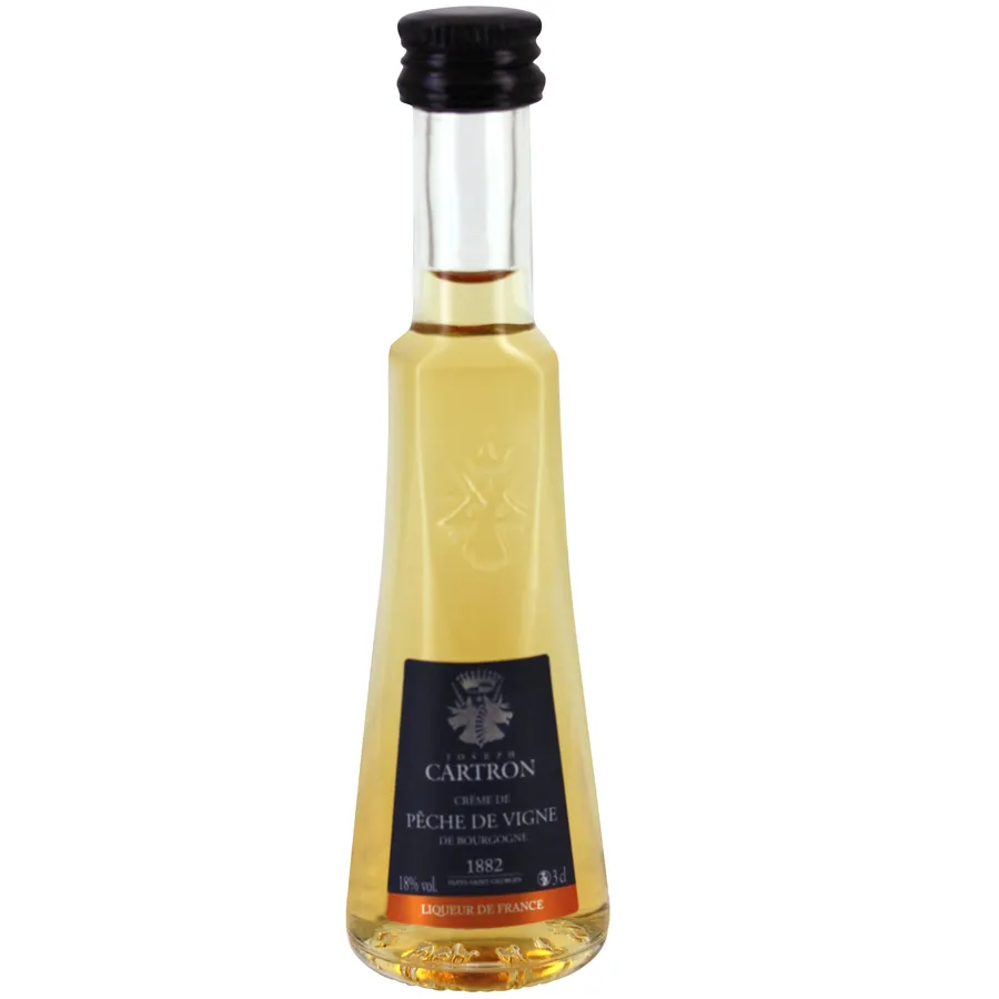 [CRJCPV] Mignonnette crème de pêche de vigne Cartron 3 cl 18°