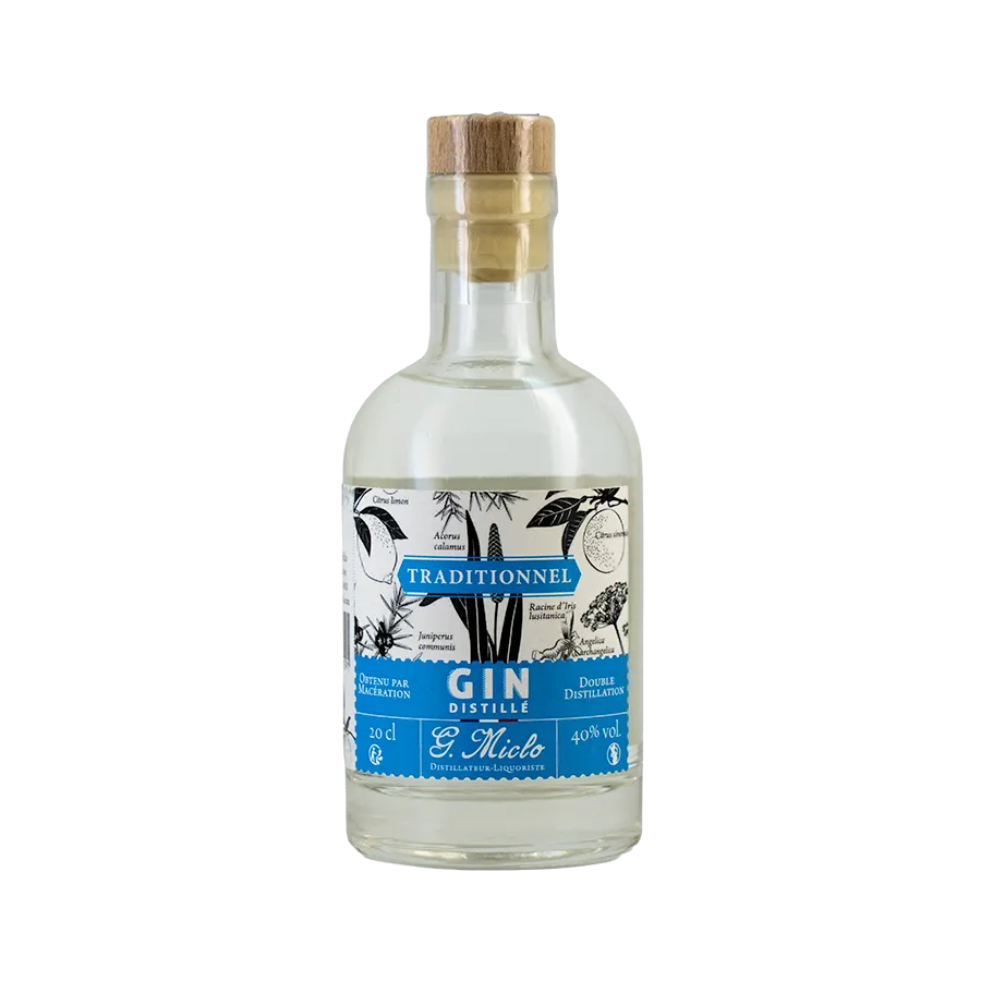 [GIMIGINFL] Flasque Gin Miclo 20 cl 40°