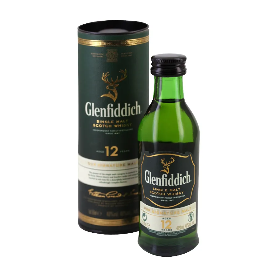 [WHLIGL12] Mignonnette Whisky Glenfiddich single malt 12 ans 5 cl 40°