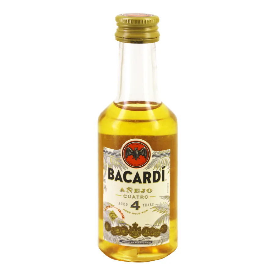 [RHBABA4] Mignonnette de Rhum BACARDI anejo 4 gold 5 cl 40°