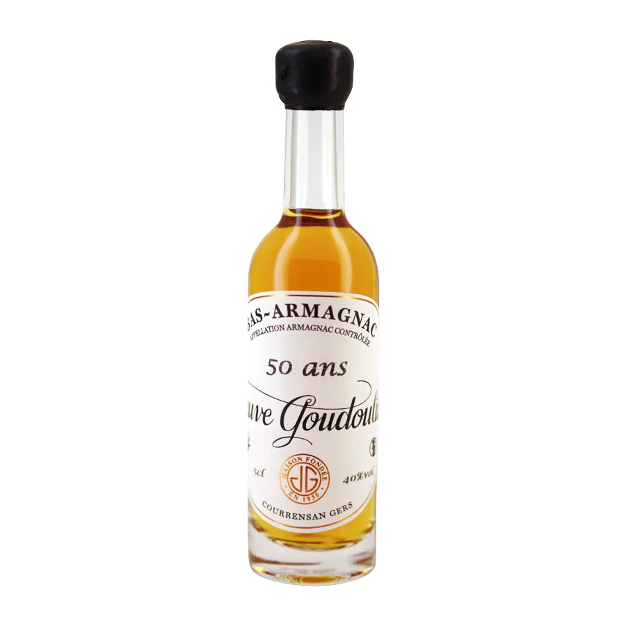 [ARGOU550] Mignonnette d'Armagnac Goudoulin 50 ans 5 cl 40°