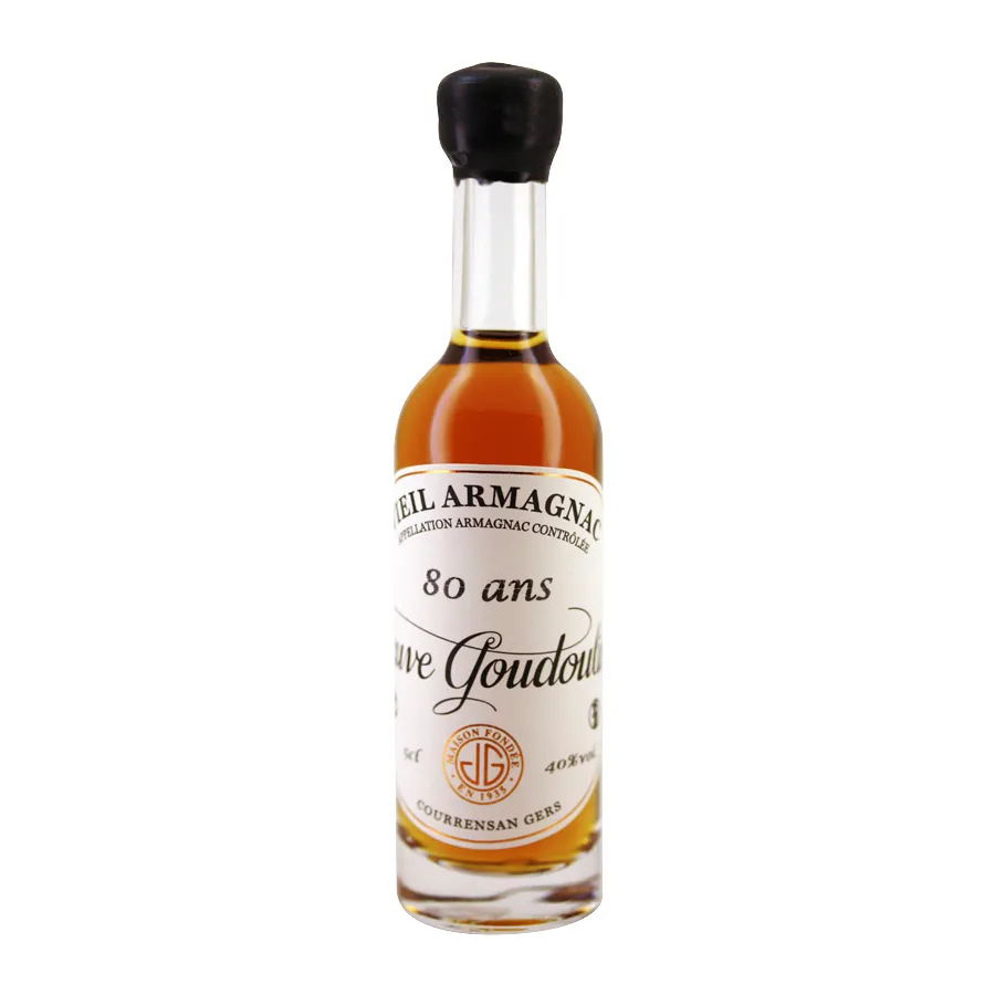 [ARGOU580] Mignonnette d'Armagnac Goudoulin 80 ans 5 cl 40°